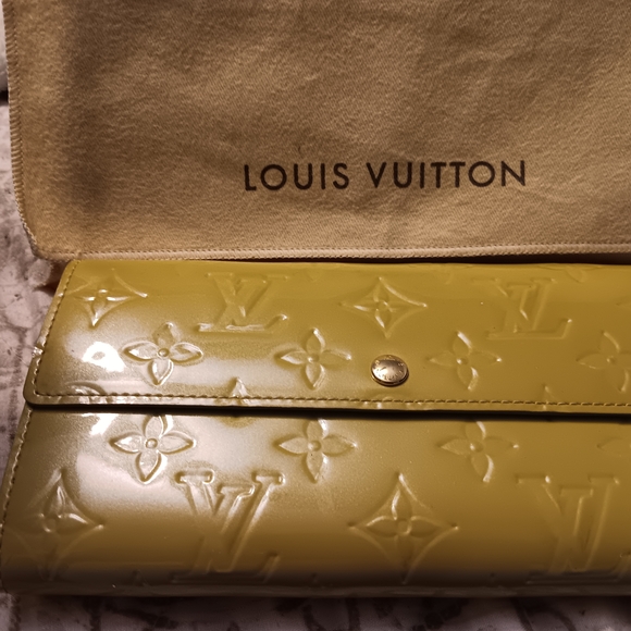 Louis Vuitton Handbags - Louis Vuitton Yellow Embossed Women's Clutch